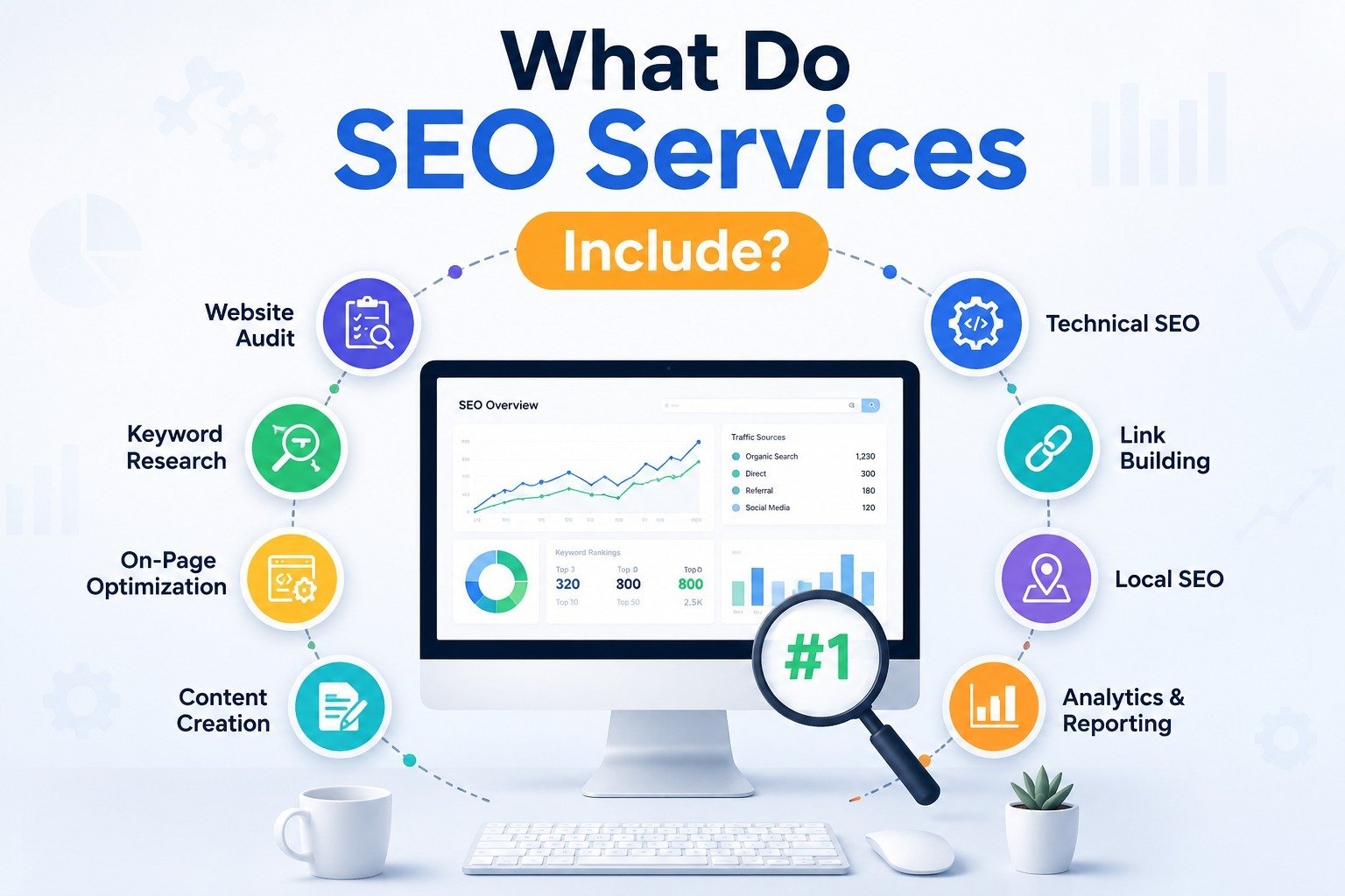 Diverse local businesses that benefit from SEO services