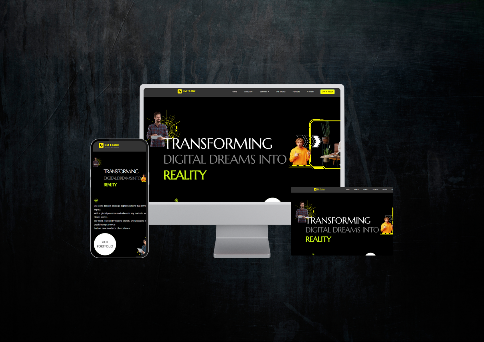 Laptop displaying a clean, high-converting landing page design